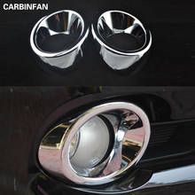 Car front head fog Light lamp frame stick ABS chrome cover trim 2pcs/set For Toyota Highlander 2008 2009 2010 2011 2024 - buy cheap