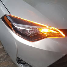 Luces LED de circulación diurna para coche Nissan, accesorio de señal de giro DRL de 2 leds para modelo Teana x-trail, Qashqai, lidona, Sylphy, Tiida, Sunny March 2024 - compra barato