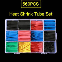 560Pcs Heat Shrink Tubing Insulation Shrinkable Tube Electronic Polyolefin Ratio 2:1 Wrap Wire Cable Sleeve Kit 2024 - buy cheap