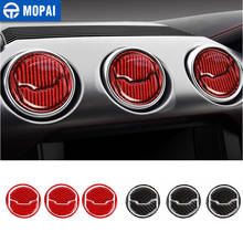 MOPAI Carbon Fiber Car Inner Dashboard Central Air Conditioning Vent Outlet Cover Stickers for Ford Mustang 2015+ Accessories 2024 - buy cheap