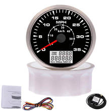 85mm  Waterproof Motocycle Boat Car GPS Speedometer Gauge 35 MPH 50km/h Speed Odometers with 7 Colors Backlight 2024 - buy cheap