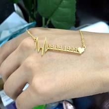 Customized Fashion Stainless Steel Name Necklace Personalized Letter & Color Choker Necklace Pendant Mother's Day gift 2024 - buy cheap