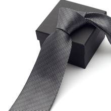 2020 High Quality Brand New Fashion Formal Black White Plaid 8cm Necktie Bridegroom Wedding Tie Show Party Ties with Gift Box 2024 - buy cheap