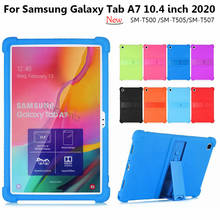 Funda infantil para Samsung Galaxy Tab A7 10,4 SM-T500/T505, funda de silicona con soporte, para Tab A7 10,4 2020 2024 - compra barato