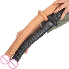 48cm de comprimento vibrador duplo pau anal plug masturbador próstata massageador brinquedos sexuais para mulher vagina estimulador produtos sexuais 2024 - compre barato