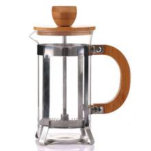 Французский пресс экологичный бамбуковый чехол Плунжер для кофе чайник Перколятор фильтр пресс Кофе чайник стеклянный чайник 2024 - купить недорого