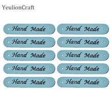 Chzimade 24Pcs/lot Hand Made Leather Garment Labels For Clothes Diy Label Tags Diy Sewing Materials 2024 - buy cheap