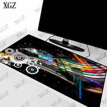 XGZ-alfombrilla Multicolor de música abstracta para ratón de Gaming, alfombrilla grande con borde de bloqueo para juegos, Anime, PC, portátil, XXL 2024 - compra barato