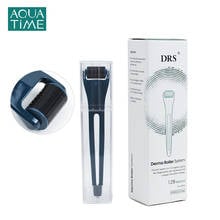 Rodillo Derma RollersTitanium con microagujas DRS 128, sistema de rodillos para el tratamiento de la pérdida de cabello, rodillo para el cuidado de la piel 2024 - compra barato