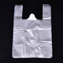 100 шт 20*30 см пластиковые пакеты для супермаркета прозрачные пакеты хозяйственная сумка с ручкой пищевая упаковка пластиковые сумки для переноски 2024 - купить недорого