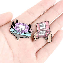Handheld Game Console Enamel Lapel Pins Button Game Fans Badges Cartoon Brooches Cute Jewelry Accessories Gift for Bag Jeacket 2024 - buy cheap