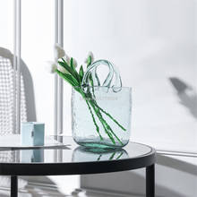 Creative Bubble Shopping Basket Bag Glass Vase Flower Living Room Desktop Vase European Style Home Decoration Accessories  Gift 2024 - buy cheap