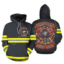 Tessffel Firefighter Suit Firemen Hero Harajuku Streetwear Longe sleeve NewFashion 3DPrint Zipper/Hoodies/Sweatshirts/Jacket N-7 2024 - buy cheap