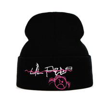 Новинка Lil Peep Beanie Вышивка без подслушивания мужская женская вязаная кепка вязаная шапка Skullies теплая зимняя унисекс Лыжная хип-хоп шапка 2020 2024 - купить недорого