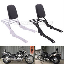 Barra de encosto para motocicleta, rack de bagagem para yamaha reboque v-star 400 650 xvs400 xvs650 personalizado 2016-2018 1996 2013 2014 2015 2024 - compre barato