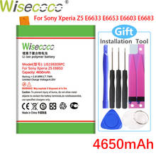 Wisecoco 4650mAh LIS1593ERPC Battery For SONY Xperia Z5 E6603 E6653 E6633 E6683 E6883+Tracking Number 2024 - buy cheap