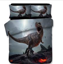 Juego de cama con estampado de dinosaurio 3D, fundas de edredón, fundas de almohada, edredón de una pieza, ropa de cama 07 2024 - compra barato