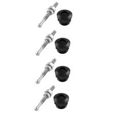 4x Heavy Duty Aluminum Hood Pin Kit - 0.87''/ 22mm Quick Release Latch for Mostly Car DIY - Black 2024 - buy cheap