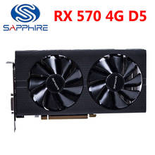 Видеокарта SAPPHIRE RX 570 4GD5 RX570 4G 256Bit GDDR5 для AMD RX 500 Series 2024 - купить недорого