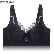 Westeelove-Sujetador de realce para mujer, ropa interior Sexy de encaje negro, Copa grande sin aros, X45-5 2024 - compra barato