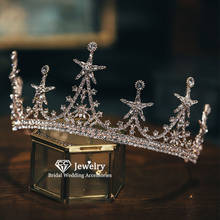 Cc tiaras e crowns de cabelo, coroa, rainha, casamento, acessórios para cabelo, para mulheres, noiva, noivado, chapéu de princesa hg1189 2024 - compre barato