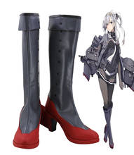 Kantai Collection Kancolle Suzutsuki Cosplay Boots High Heel Shoes Custom Made Any Size 2024 - buy cheap