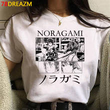 Hot Japanese Anime Noragami T Shirt Women Kawaii Summer Tops Cartoon Yato Graphic Tees Unisex Hip Hop Harajuku T-shirt Female 2024 - купить недорого