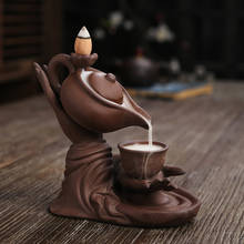 New Peculiar Creative Home Decorations Zen Meditation Buddha Hand Lotus Tea Ceremony Backflow Incense Burner    JU31509 2024 - buy cheap