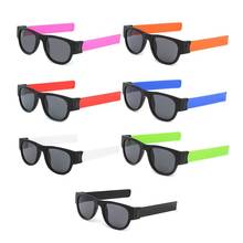 Fancy Slap Wristband  Men Polarized Wrist Sunglasses Folding for Women Roll Bracelet Trend Foldable Sun Glasses 2024 - buy cheap