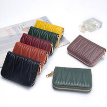 2021 New Fashion Unisex Card Wallet High Quality Genuine Leather Credit Card Holder Large Organizer Purse Women Small Coin Purse 2024 - buy cheap