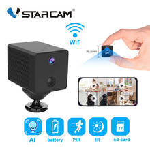 Vstarcam-minicâmera de 1080p, wifi com ia para detecção de humanos, bateria recarregável de 1500mah, câmera ip com detecção pir de baixo consumo de energia 2024 - compre barato