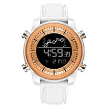 SMAEL-reloj electrónico Digital para hombre y mujer, pulsera de cuero con LED, para deportes al aire libre, de marca 2024 - compra barato