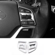 For Hyundai Tucson 2015 2016 2017 ABS Matte Car Steering wheel Button frame Cover Trim Car Styling Accessories 2pcs 2024 - buy cheap