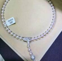 Free shipping  design classic 10-11mm south sea round white pearl necklace 24" 2024 - buy cheap