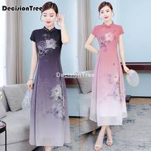 2022 chinese dress chinese qipao classic women chiffo cheongsam oriental bride wedding dresses evening party gown oriental dress 2024 - buy cheap