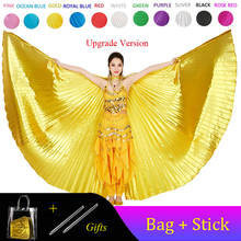 2020 Belly Dance Isis Wings Belly Dance Accessory Bollywood Oriental Egypt Egyptian Wings Costume With Sticks Adult Women Gold 2024 - buy cheap