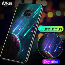 Funda de cristal luminoso para Xiaomi Mi Poco X3, NFC, M3, Redmi Note 9, 9S, 8T, 7, 8, 9 Pro, 4, 4X, Mi 10T Pro, Note 10 Lite 2024 - compra barato