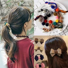 Lazo de cuerda para el pelo para mujer, banda de goma elástica de alta calidad, accesorios para el cabello de perlas dulces, 2 uds./pag 2024 - compra barato