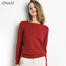 13 Colors Sweater Women Knitwear Red Pullover O Neck Simple Autumn Winter Yellow Sweaters Korean Casual Office Jumper CR-JM001 2024 - buy cheap