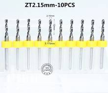 10PCS-3.175mm*2.15mm,CNC Computer machine tool,Print Circuit Board drill,woodworking router bit, Carbide Micro Drilling Bits 2024 - buy cheap