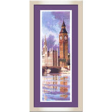 Hand-embroidered Precision Printing Kit Fishxx Cross Stitch C144 British Big Ben Scenic Spots Architectural Landscape Vertical 2024 - buy cheap