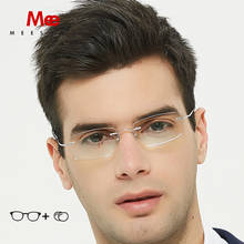 Meeshow Titanium Prescription Glasses Women Men Rimless Glasses Ultralight Optical Frame Myopia Prescription Eyeglass Eyewear 2024 - buy cheap