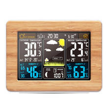 Digital Weather Station Forecast Clock Color Screen Electronic Alarm Clock Perpetual Calendar Temperature Humidity 2024 - buy cheap
