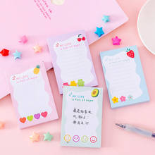 100 Sheet Korea Memo Pad Cute Flowers Sticky Note Kawaii Paper Planner Sticker Stationery Tearable Notepads 2024 - buy cheap