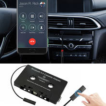 Универсальный автомобильный аудиоадаптер преобразователь Bluetooth автомобильной ленты MP3 Bluetooth аудиокассета для Aux адаптер для смартфона кассета адаптер 2024 - купить недорого