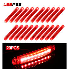 LEEPEE Side Marker Lights Parking Lights For Bus Truck Trailer  Tail indicators Red 9 LED 24V Lamps  Truck Accessories 20Pcs/set 2024 - buy cheap