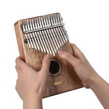 LINGTING-Piano K17S Kalimba de 17 teclas, Piano de dedo, Mbira, ensantizia, Spp, de madera maciza, con bolsa de almacenamiento, funda, libro de música 2024 - compra barato