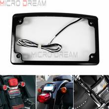 Suporte de iluminação para motocicleta, cor preta, 12 °, branco brilhante, luz led, para harley, honda, yamaha 2024 - compre barato