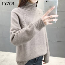 LYZCR Turtleneck Women Sweater Warm Loose Oversized Women's Sweaters Winter Clothes Women Jumper Turtleneck Sweater For Women 2024 - buy cheap
