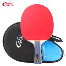 TUTTLE-raqueta de tenis de mesa profesional 9 Star, palo de Ping Pong de 7 capas, hoja de pimpón de carbono ZL con goma adhesiva alta 2024 - compra barato